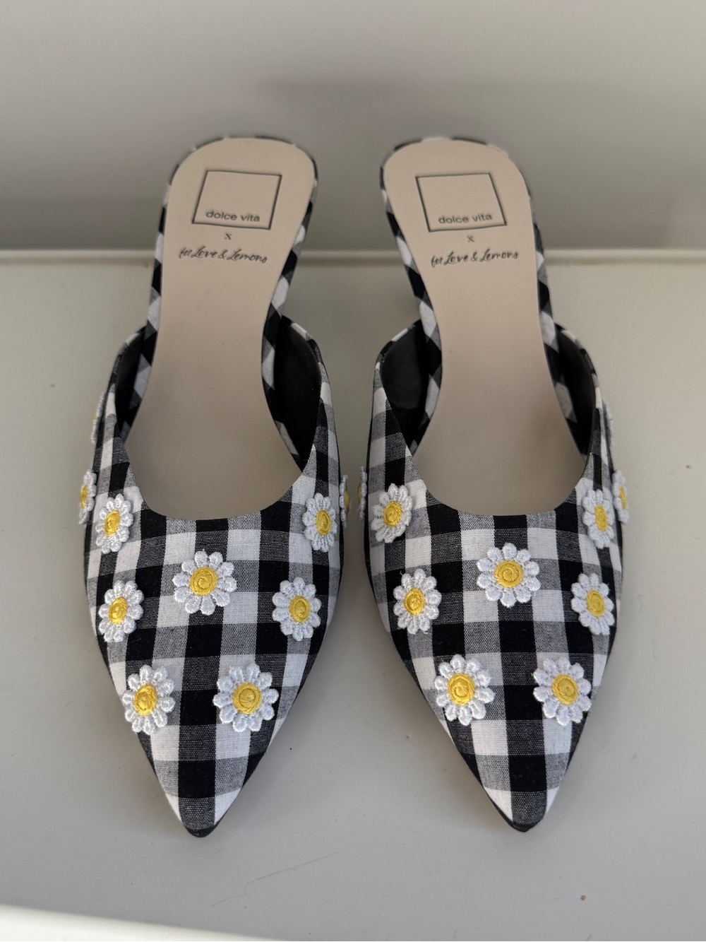 Dolce Vita x For Love & Lemons Lilou Daisy Mule NWT! Size 7